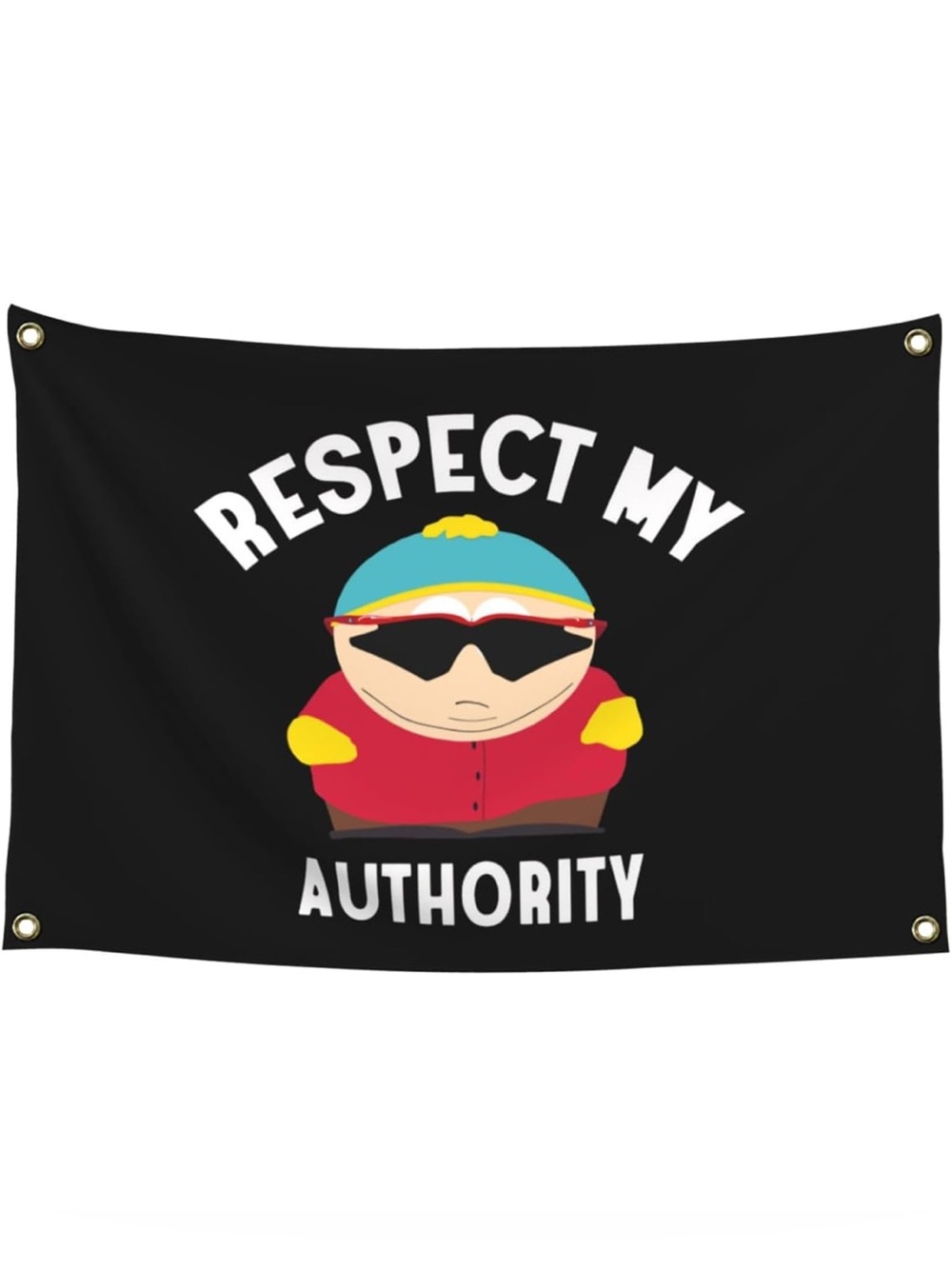 Respect My Authority Black Graphic Banner
